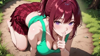 Cover for 'Curvy Redhead Grass Clearing Outdoor Multiple Dripping Creampies'