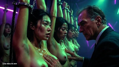 Cover for '[AI-Generated] Sex Rave (Watch With Sound) - Billionaire's Private Jet To China: Stewardess Fun & Helpless Chained Models Groped In Inspection'