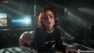 This Streamer Loves Making Videos Where She Gets Covered In Cum...