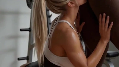 Cover for 'Betty Erickson — Private Gym Session [AI Generated] BBC, Interracial, Rimjob, Rimming'
