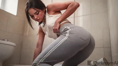 Cover for 'Grandpa Helped A Cute Girl In The Toilet And Received A Blowjob As A Gift[AI]'