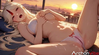 Cover for 'I Saved The Villagers, And The Ningguang Thank Me With Fuck On The Rooftop [AI]'