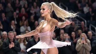 Cover for 'TOPLESS FIGURE SKATING - Natalia Romanova - Nude In Public AI - Entertainment'
