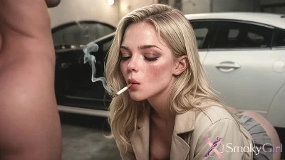 A German Smoking Model Gets Fucked In My German Car While Her Manager Is Waiting For Her Snapshots... [AI]