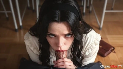 Old Teacher Filled Kuroko Wagura's Mouth With Cum [AI]