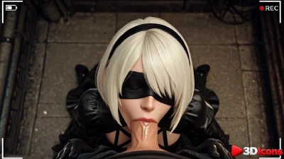 2B Gets Drilled In Every Hole By A Big Black Dick [AI]
