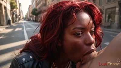 A Black Biker Chick Showed Me How To Cum Quickly Right On The Road [AI]