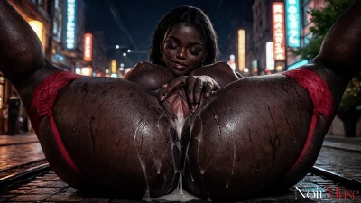 Black Babe With Big Tits Deepthroats The Cock To The Balls [AI]