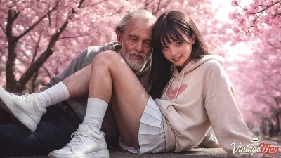 Naughty Girl Rides Elderly Grandfather's Cock [AI]