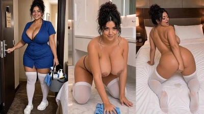 Fantasias_IA - [AI] Mujer De La Limpieza Del Hotel De Enormes Tetas Me Da Un Servicio Completo, Se Desnuda Y Acabo Corriendome En Su Boca, Conversacion Sucia En Castellano Espanol