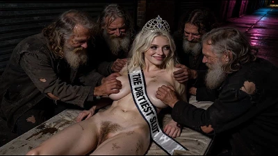 Her Prize Is The Cocks Of Homeless Men, But She Doesn’T Mind. (Ai Generated)