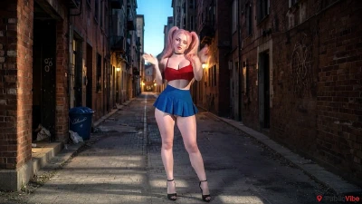 I Saw Her Walking Alone On The Quiet Evening Street... She Looked Back, Slowed Down, And Minutes Later I Was Balls Deep In Her Right There Against The Wall.[AI]